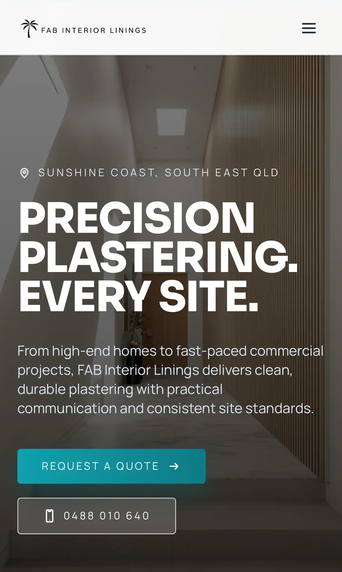 FAB Interior Linings on a phone